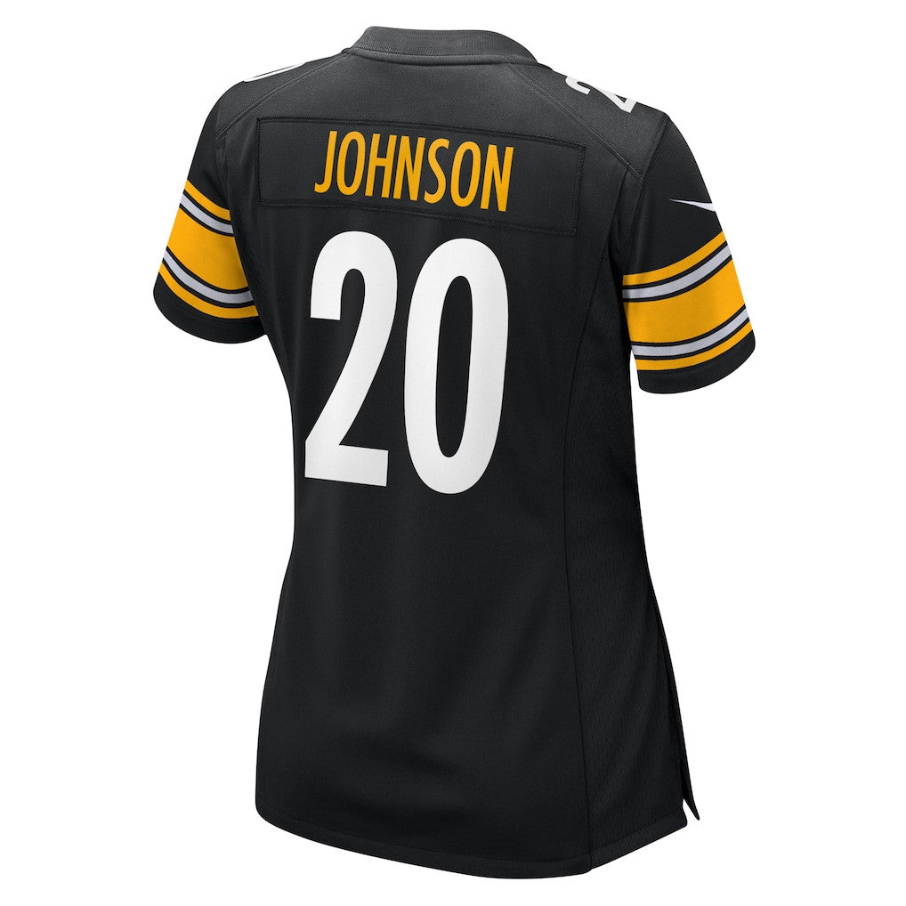 Kaleb Johnson 20 Pittsburgh Steelers Women's Team Game Jersey - Black