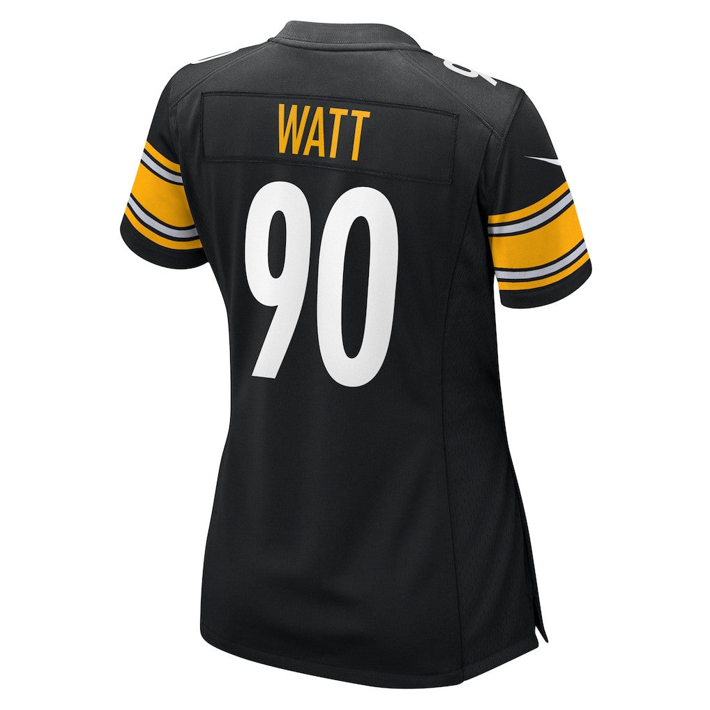 T.J. Watt 90 Pittsburgh Steelers Women's Team Game Jersey - Black