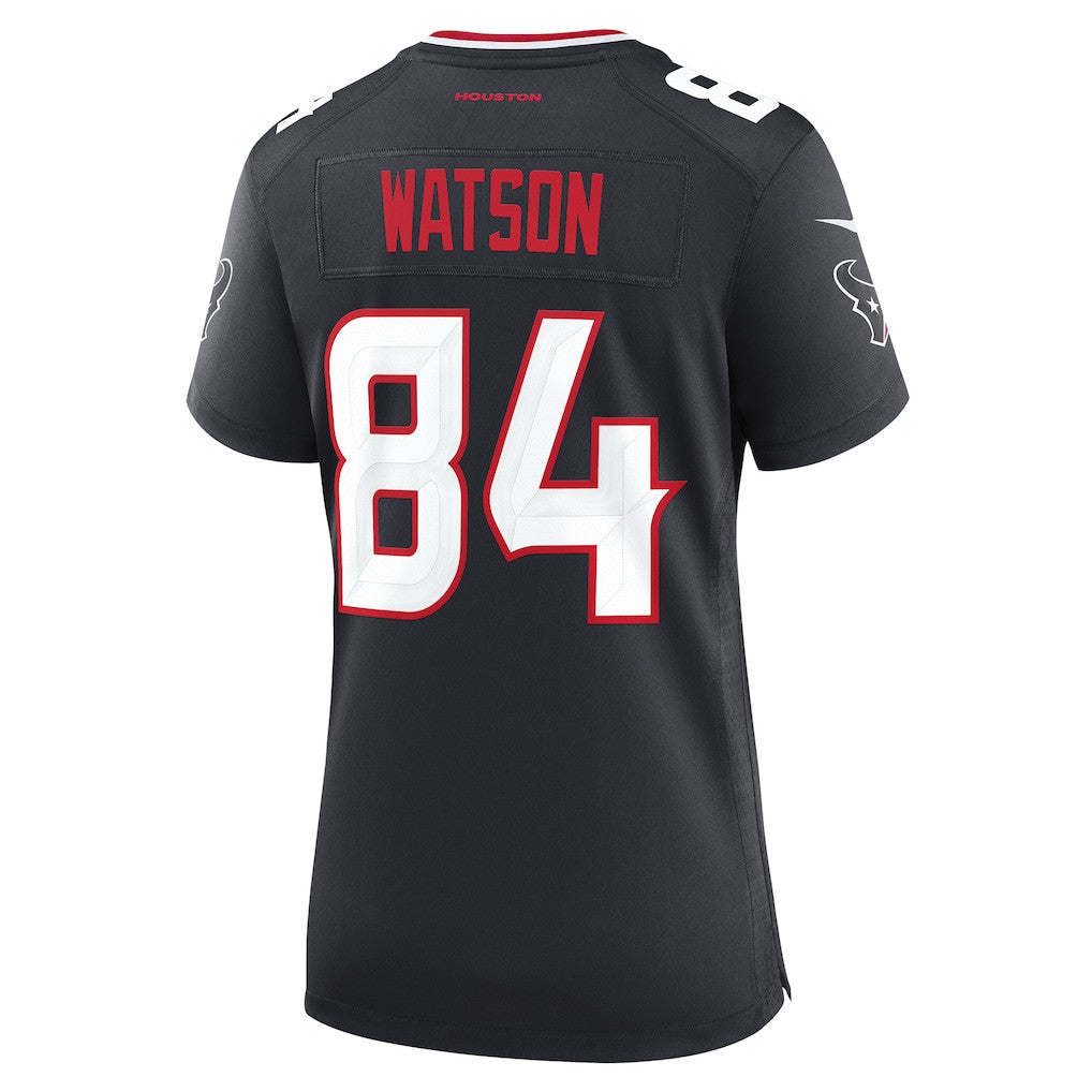 Justin Watson 84 Houston Texans Women's Team Game Jersey - Navy