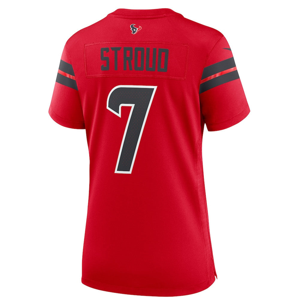 C.J. Stroud 7 Houston Texans Women's Alternate Game Jersey - Red