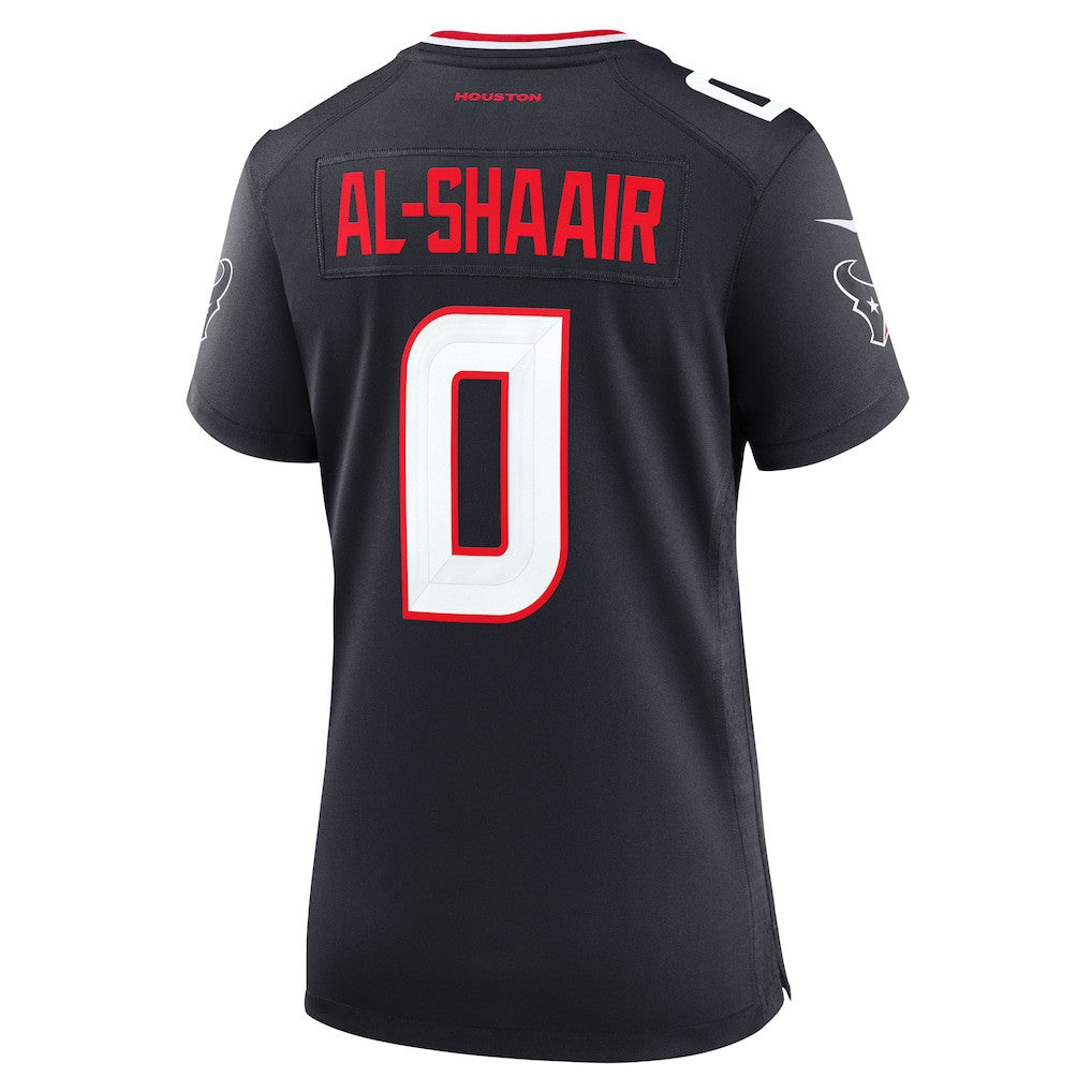 Azeez Al-Shaair 0 Houston Texans Women's Game Jersey - Navy