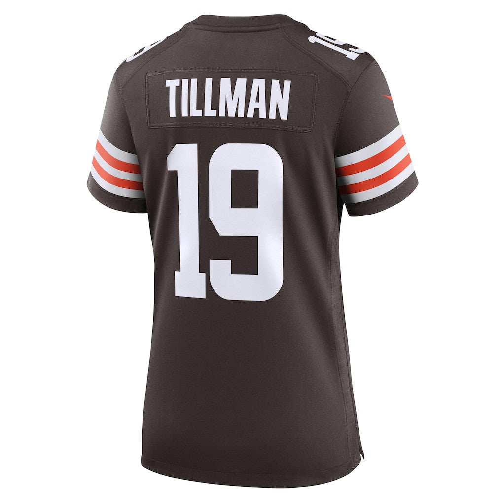 Cedric Tillman 19 Cleveland Browns Women's Team Game Jersey - Brown