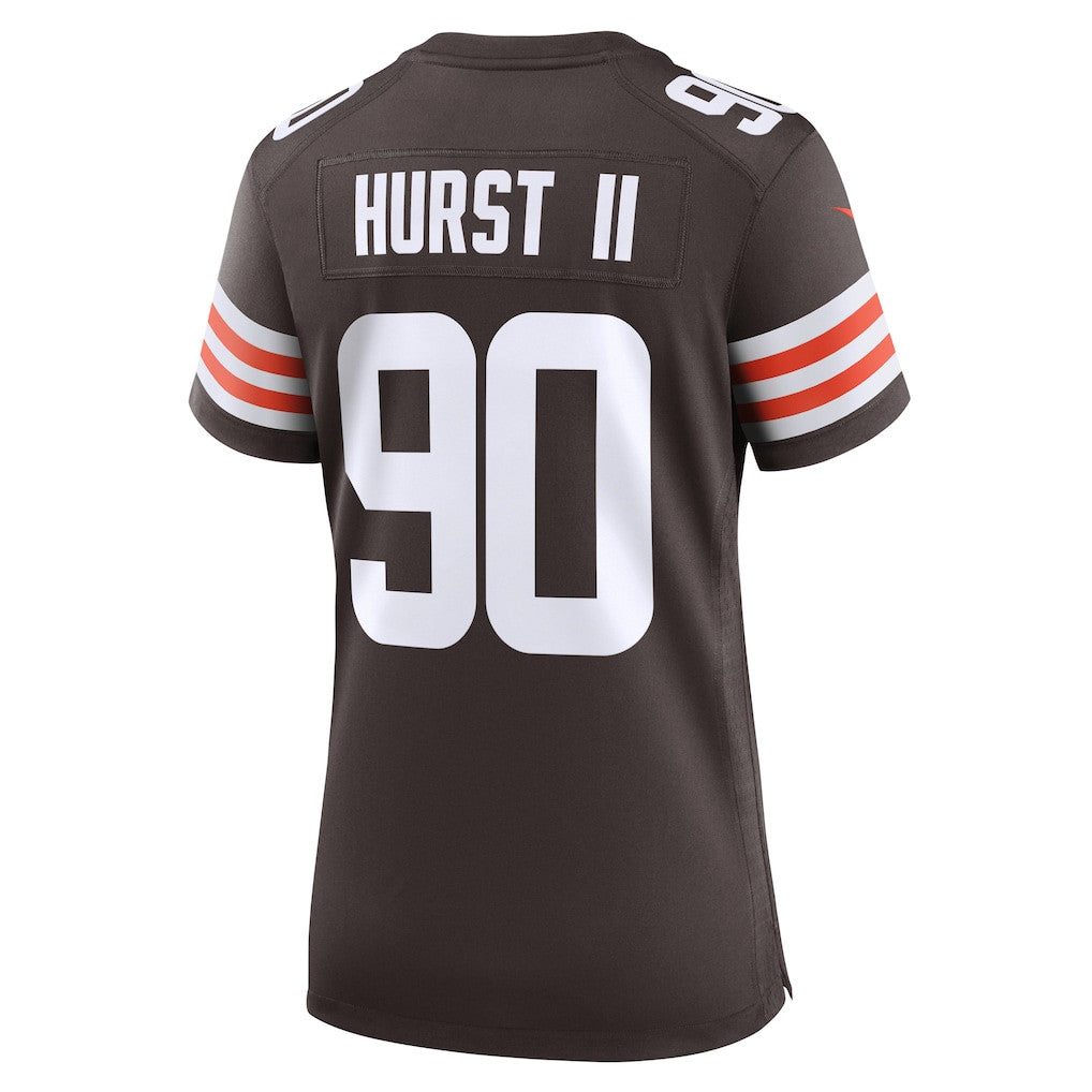 Maurice Hurst II 90 Cleveland Browns Women's Team Game Jersey - Brown