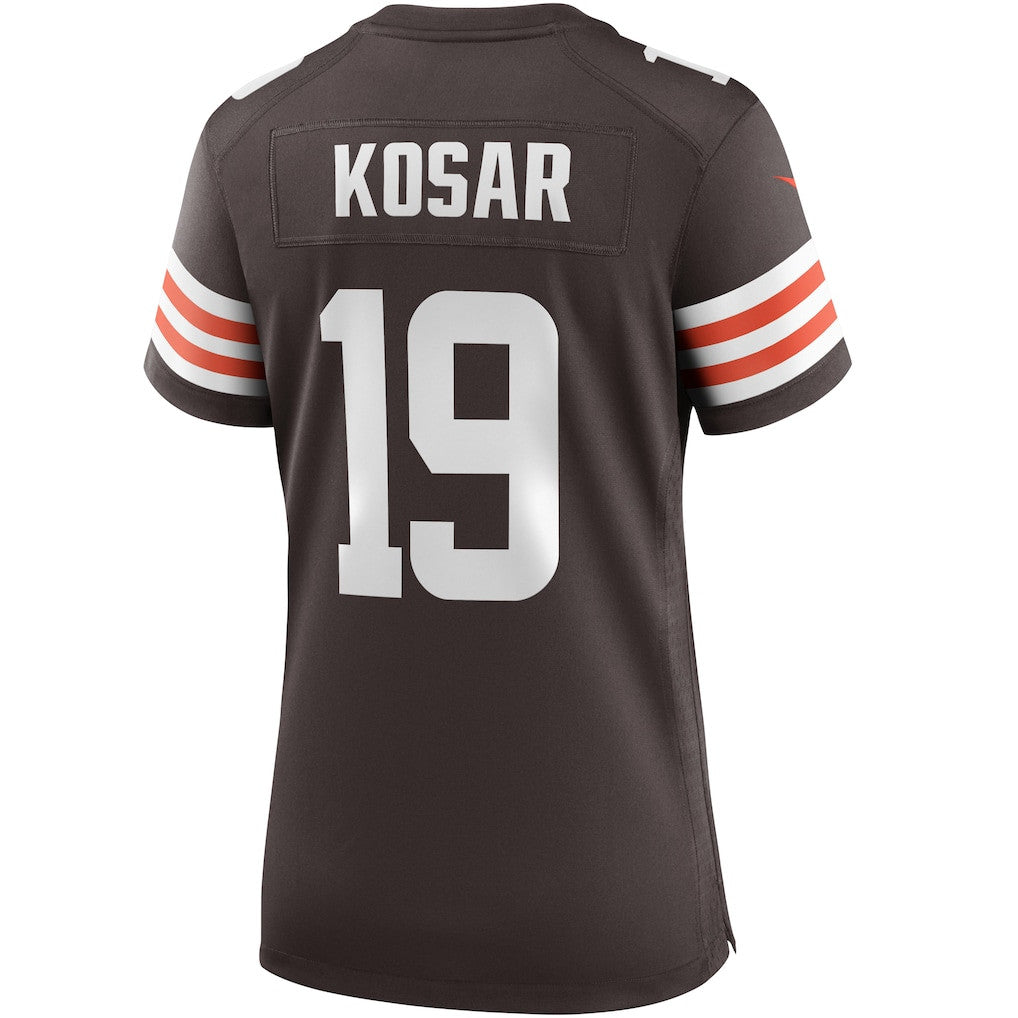 Bernie Kosar 19 Cleveland Browns Women's Game Jersey - Brown