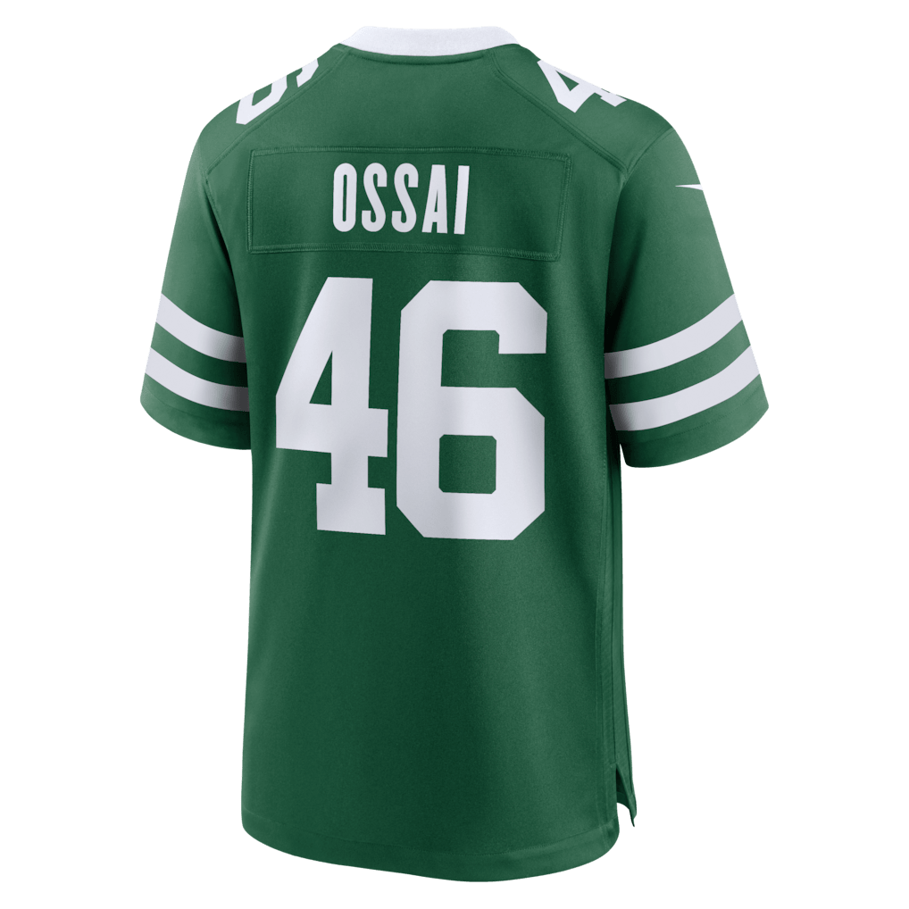 Joseph Ossai 46 New York Jets Team Game Men Jersey - Legacy Green