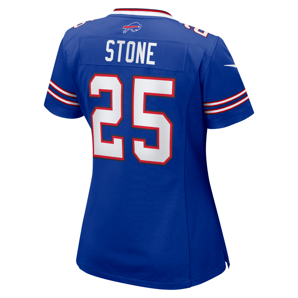 Geno Stone 25 Buffalo Bills Women's Team Game Jersey - Royal