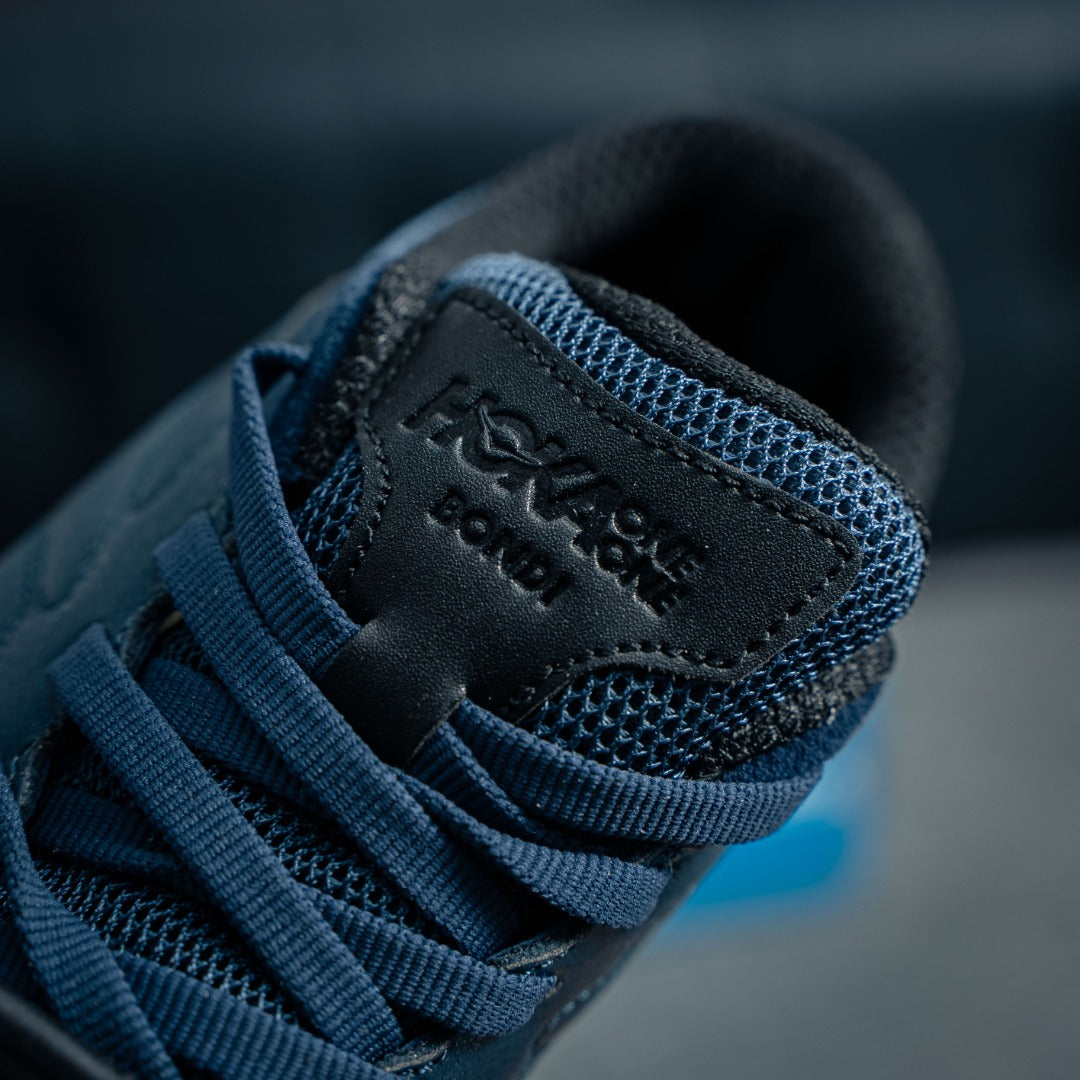 HOKA "Navy/White" Low-Top Mesh Lifestyle Sneakers