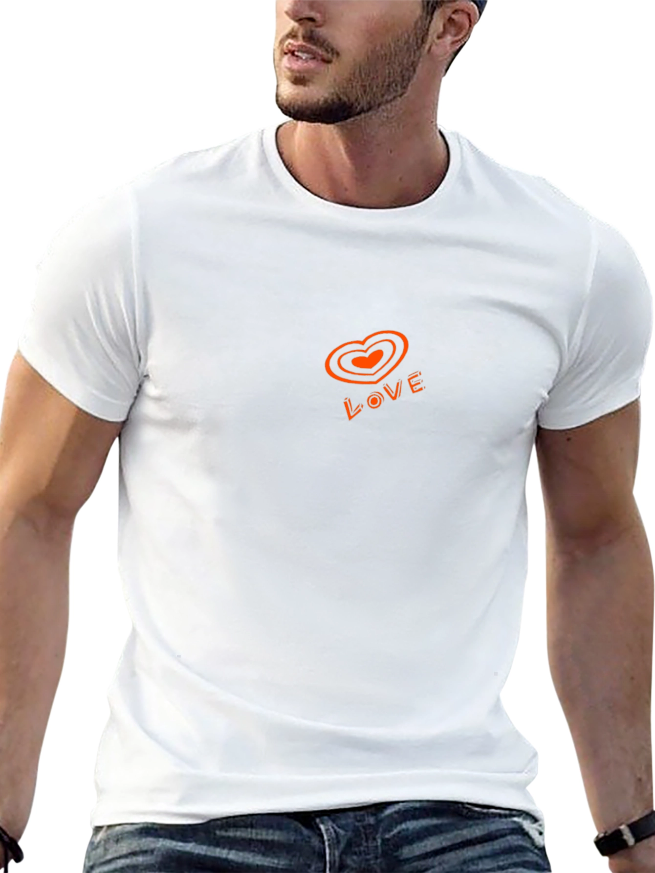 Love Graphic Print Tee - Casual Black T-Shirt