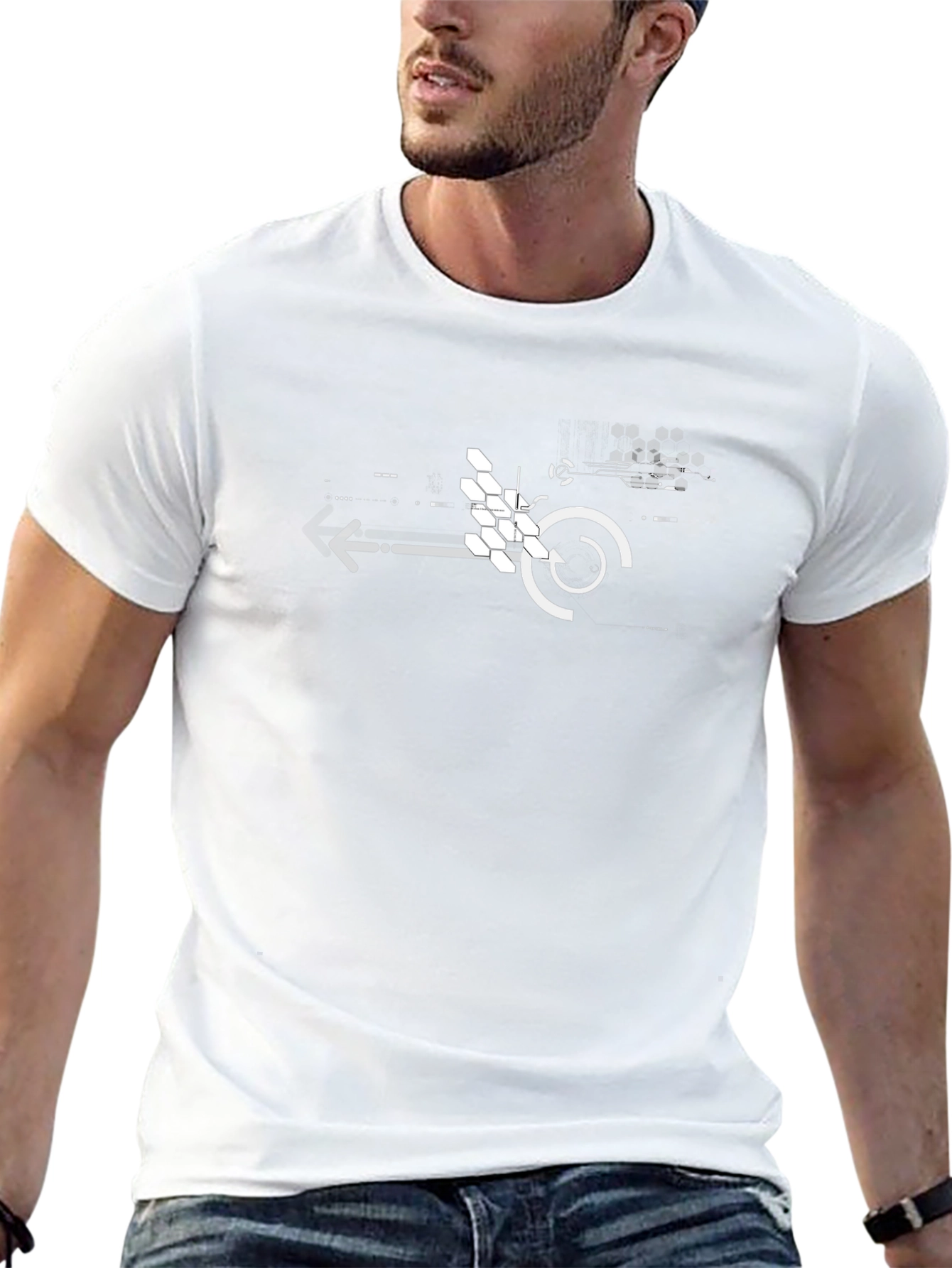 Tech Circuit Graphic Black T-Shirt