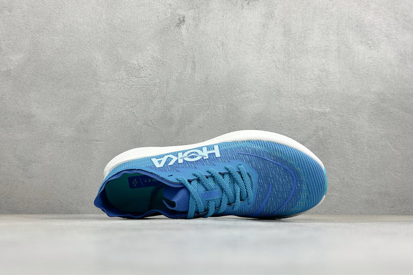 HOKA Mach X 2 Blue White Road Racing Running Shoes