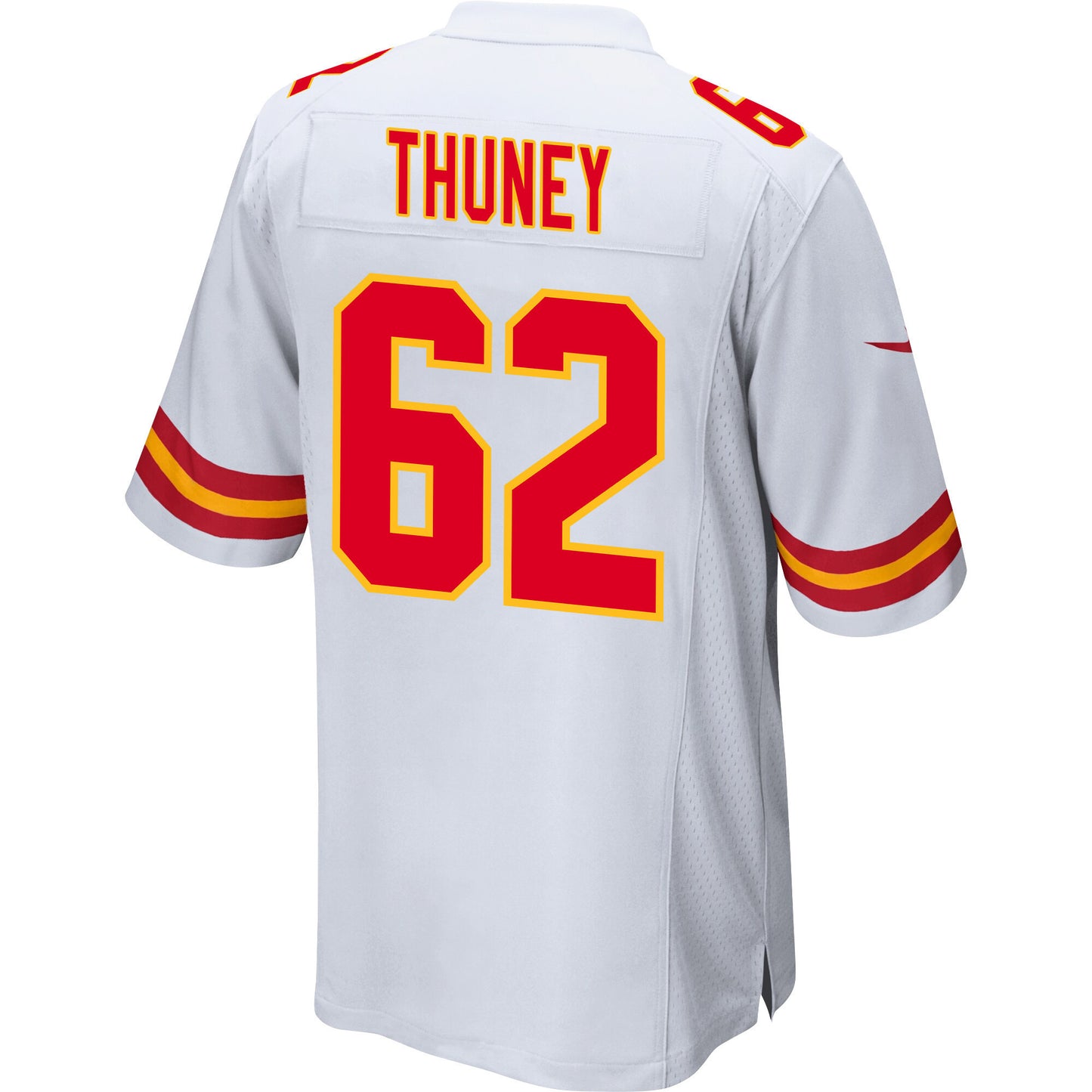 Joe Thuney 62 Kansas City Chiefs AFC Champions Patch Game Men Jersey - White