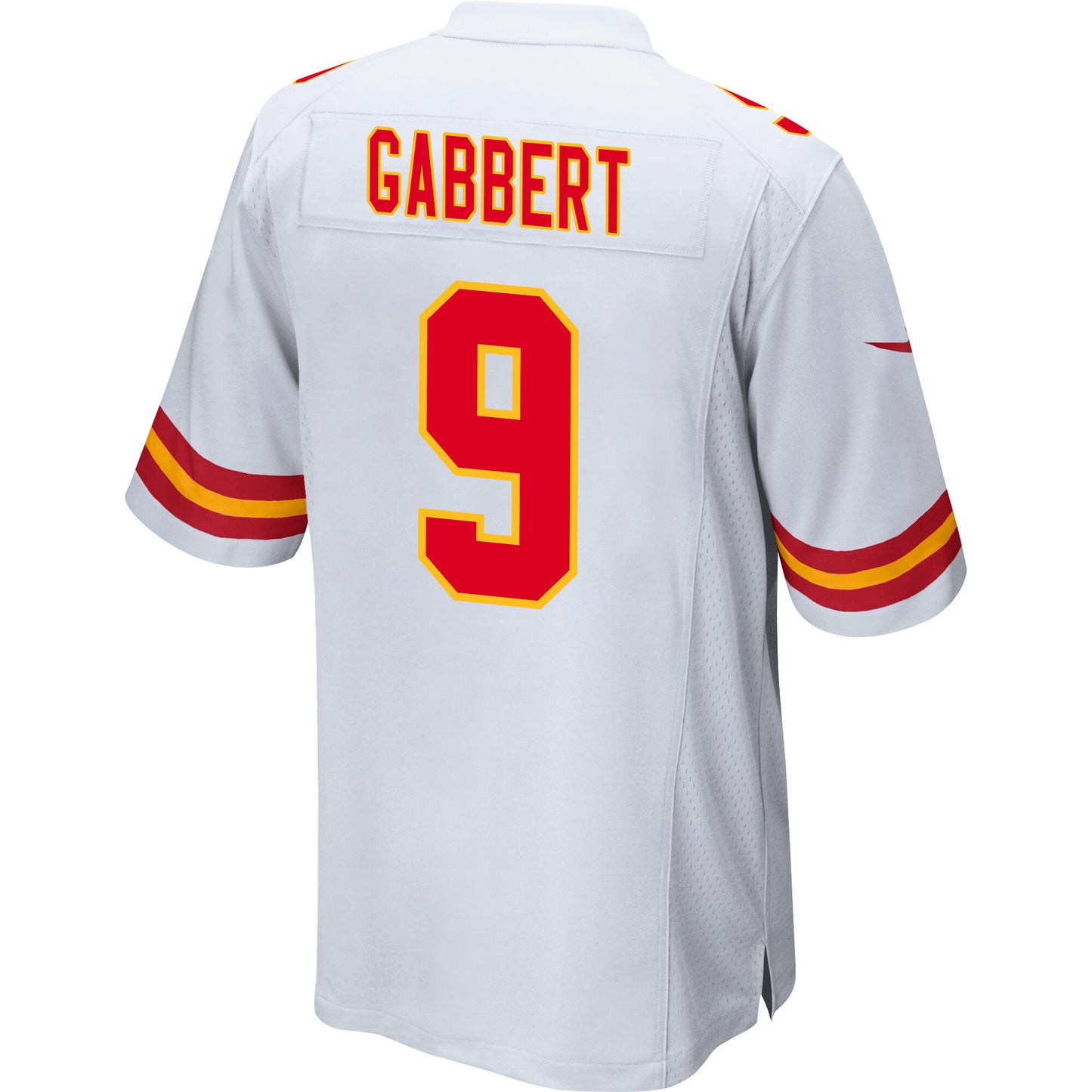 Blaine Gabbert 9 Kansas City Chiefs AFC Champions Patch Game Men Jersey - White