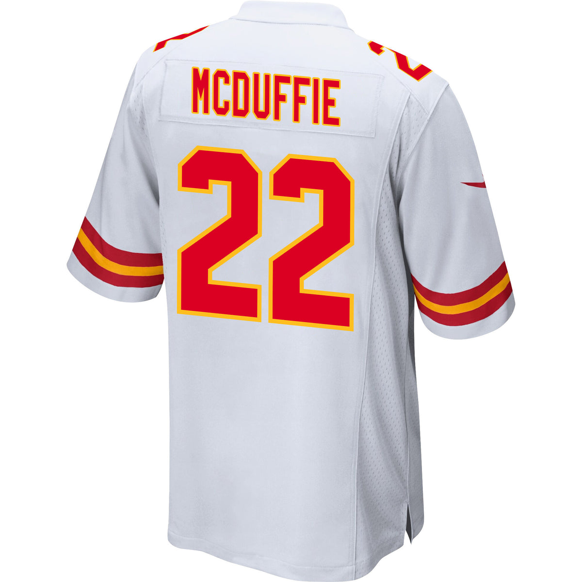 Trent McDuffie 22 Kansas City Chiefs AFC Champions Patch Game Men Jersey - White