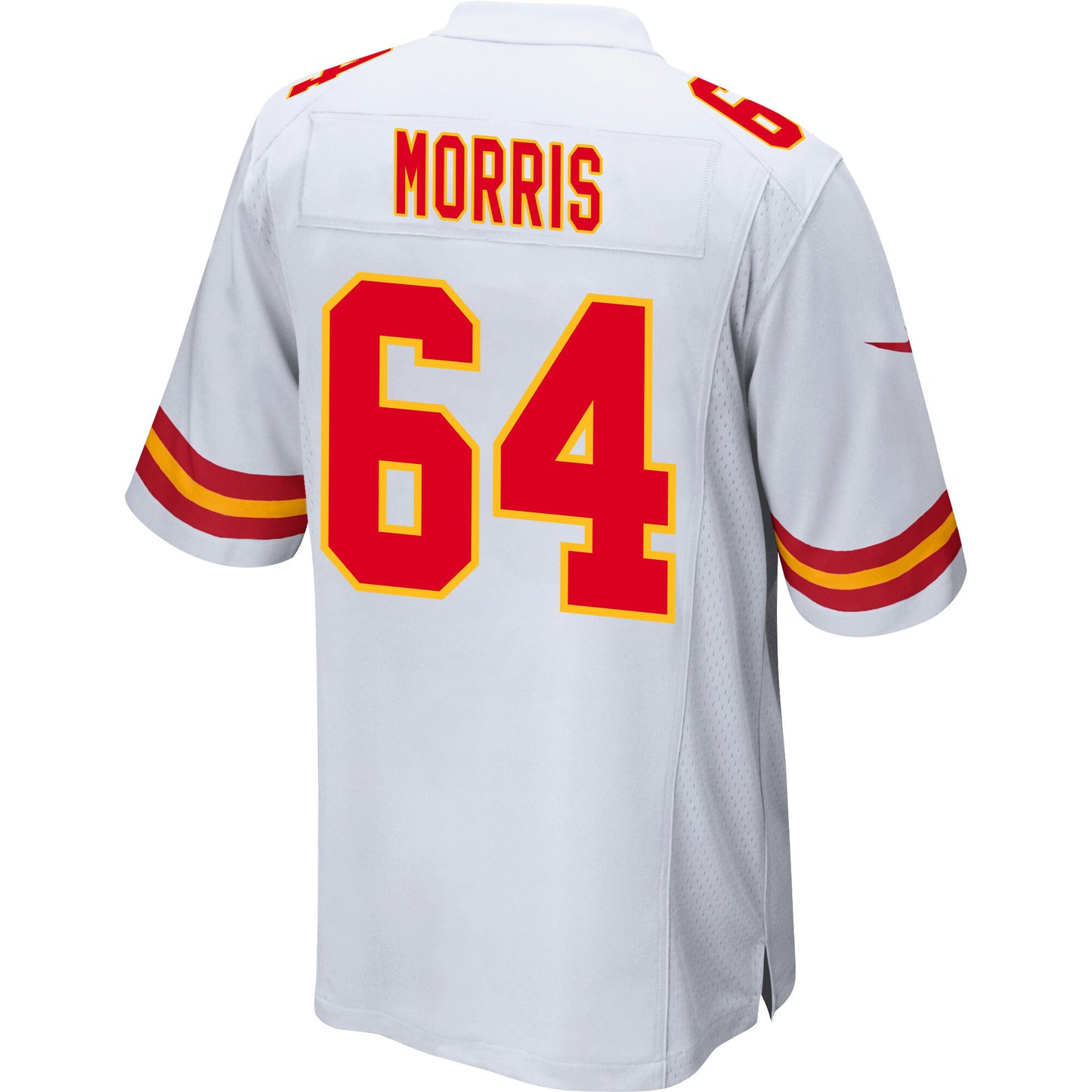 Wanya Morris 64 Kansas City Chiefs AFC Champions Patch Game Men Jersey - White