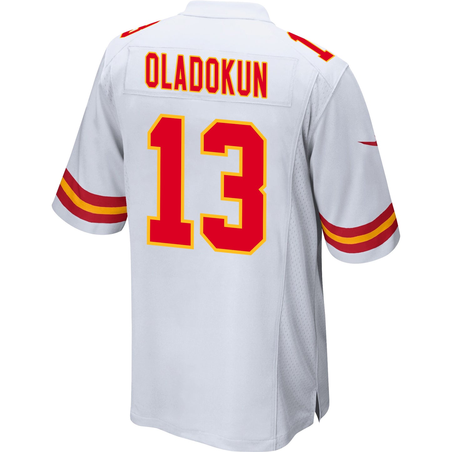 Chris Oladokun 13 Kansas City Chiefs AFC Champions Patch Game Men Jersey - White