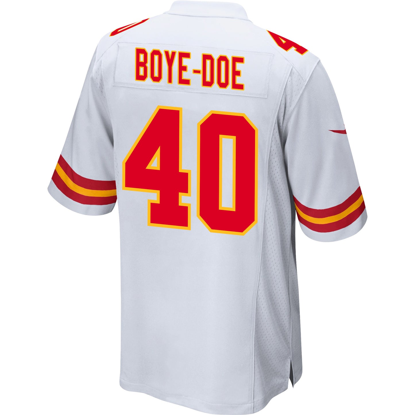Ekow Boye-Doe 40 Kansas City Chiefs AFC Champions Patch Game Men Jersey - White