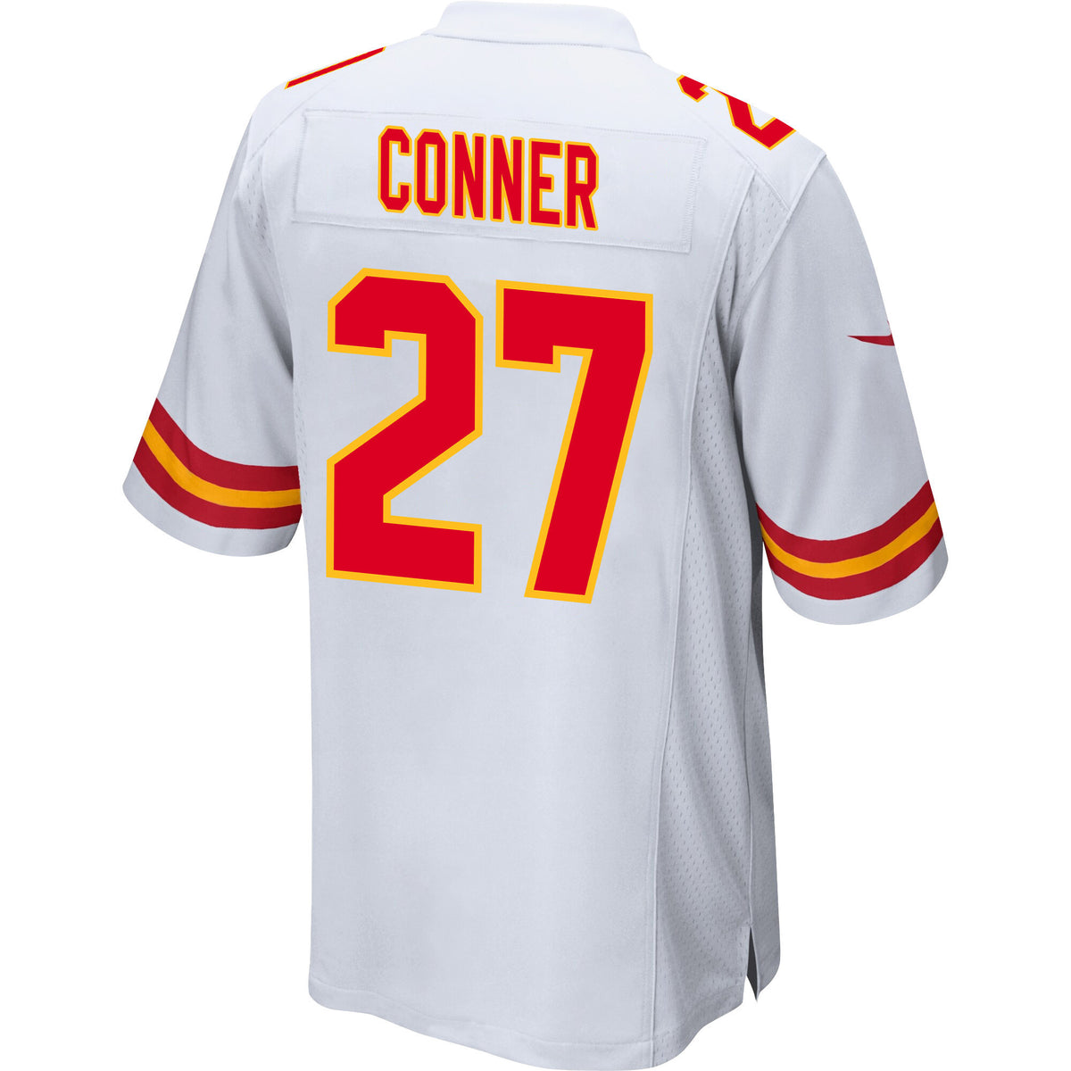 Chamarri Conner 27 Kansas City Chiefs AFC Champions Patch Game Men Jersey - White
