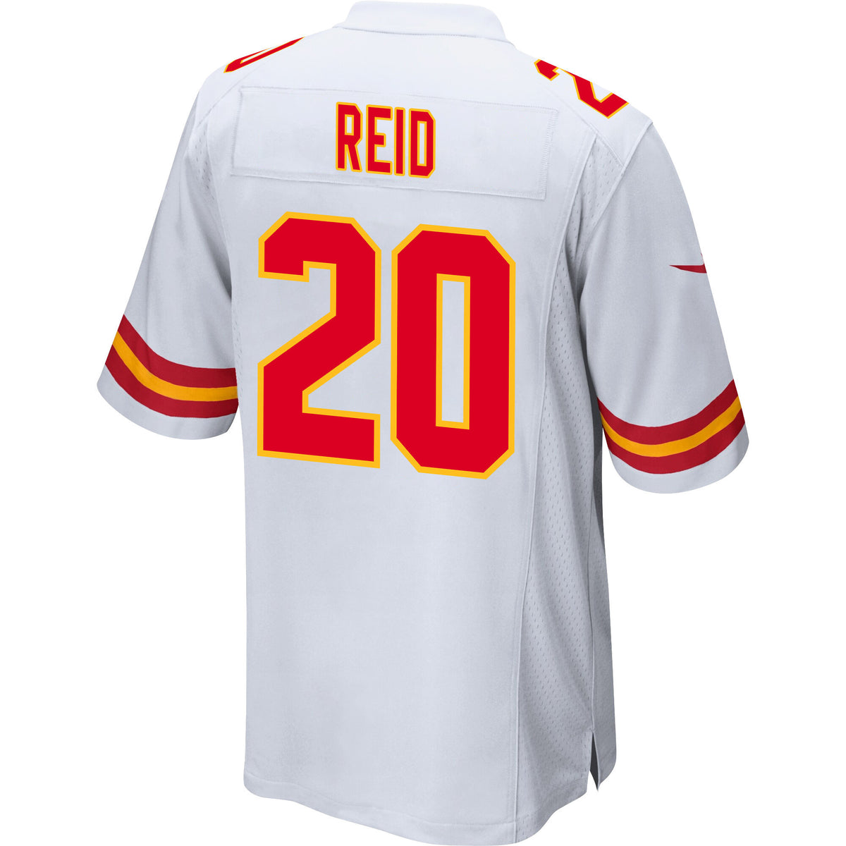 Justin Reid 20 Kansas City Chiefs AFC Champions Patch Game Men Jersey - White