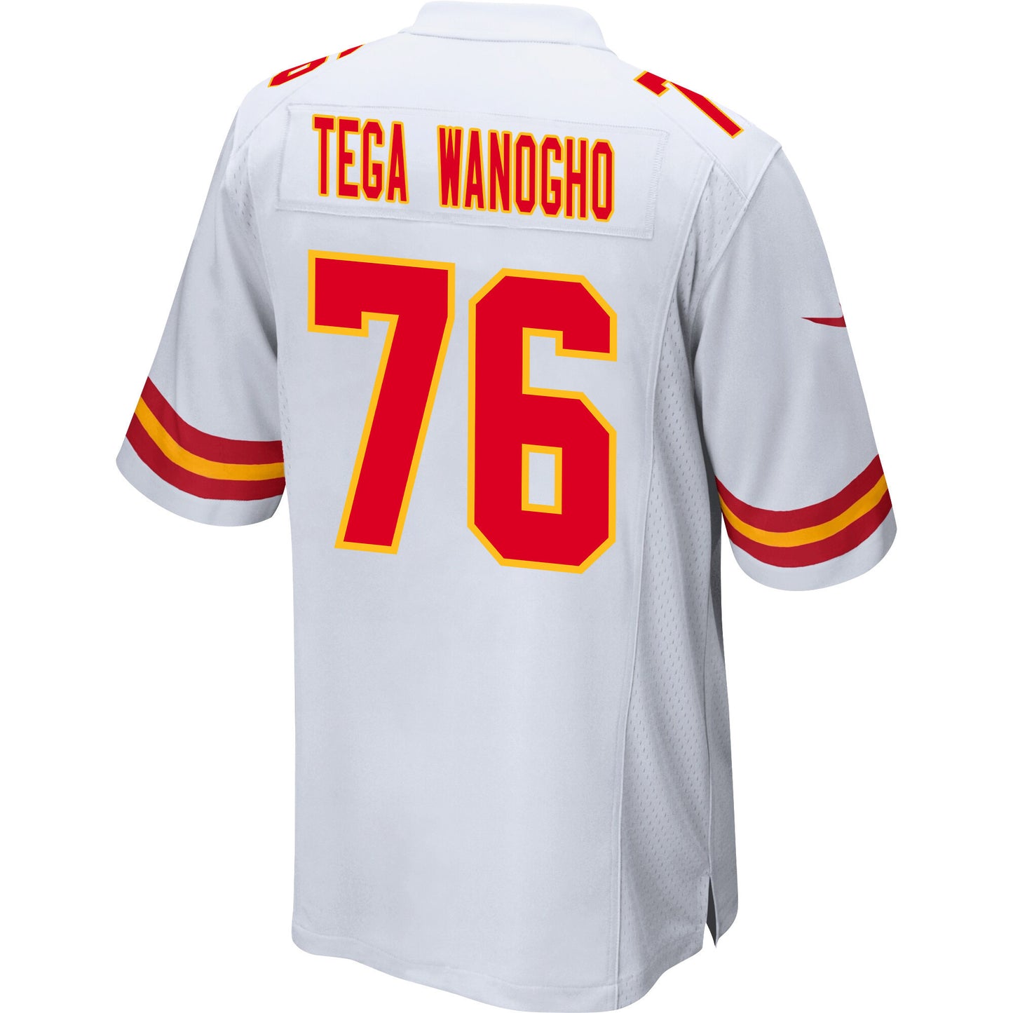 Prince Tega Wanogho 76 Kansas City Chiefs AFC Champions Patch Game Men Jersey - White