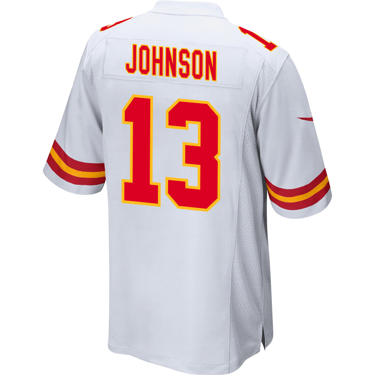 Nazeeh Johnson 13 Kansas City Chiefs AFC Champions Patch Game Men Jersey - White
