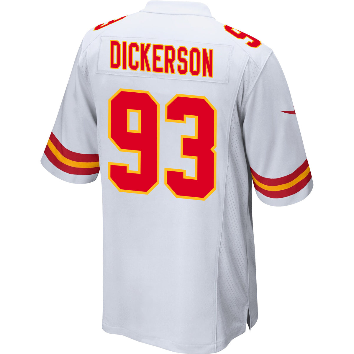 Matt Dickerson 93 Kansas City Chiefs AFC Champions Patch Game Men Jersey - White