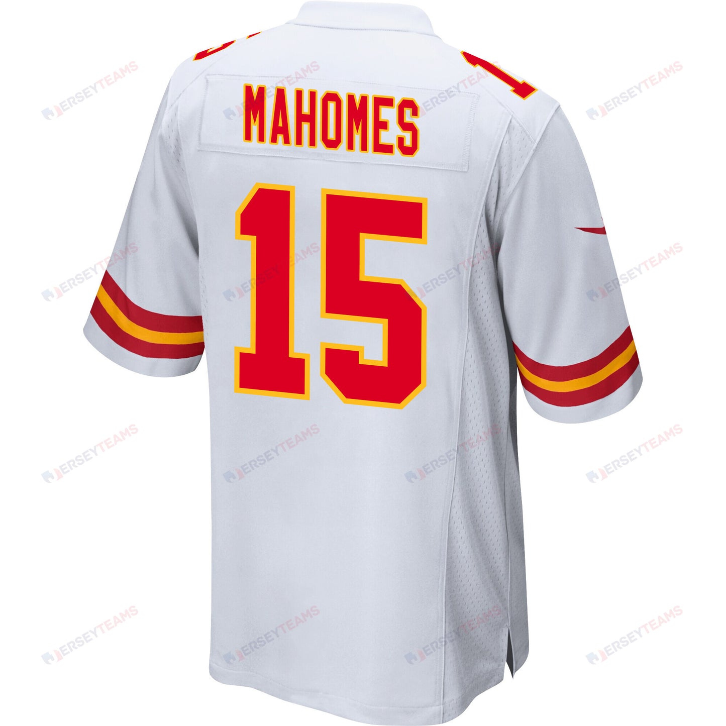 Patrick Mahomes 15 Kansas City Chiefs AFC Champions Patch Game Men Jersey - White