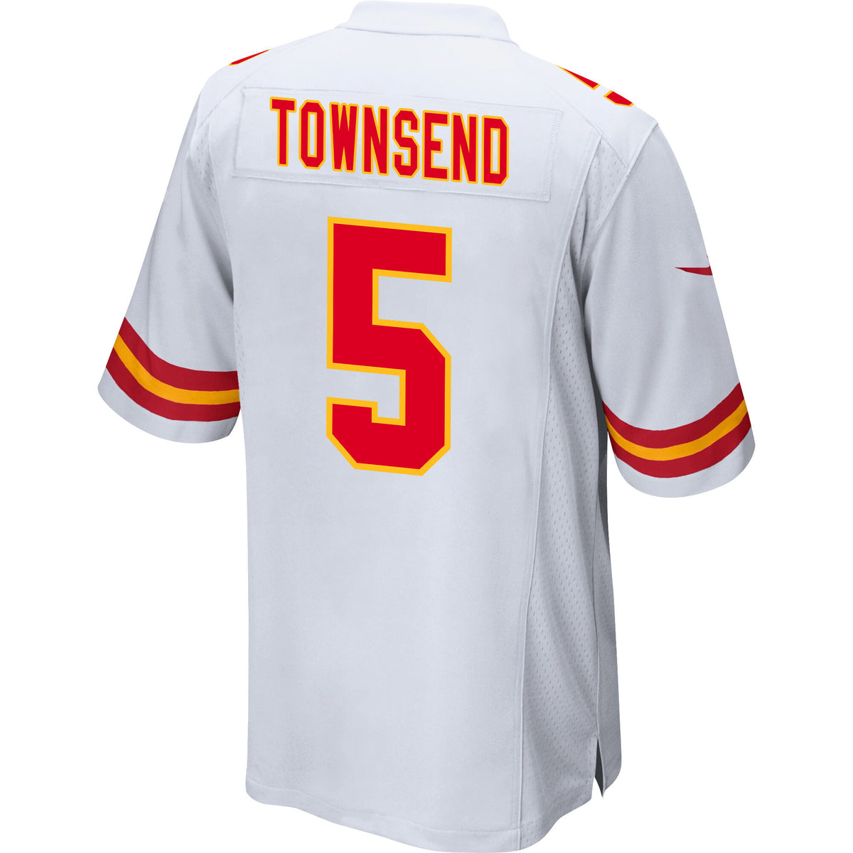 Tommy Townsend 5 Kansas City Chiefs AFC Champions Patch Game Men Jersey - White