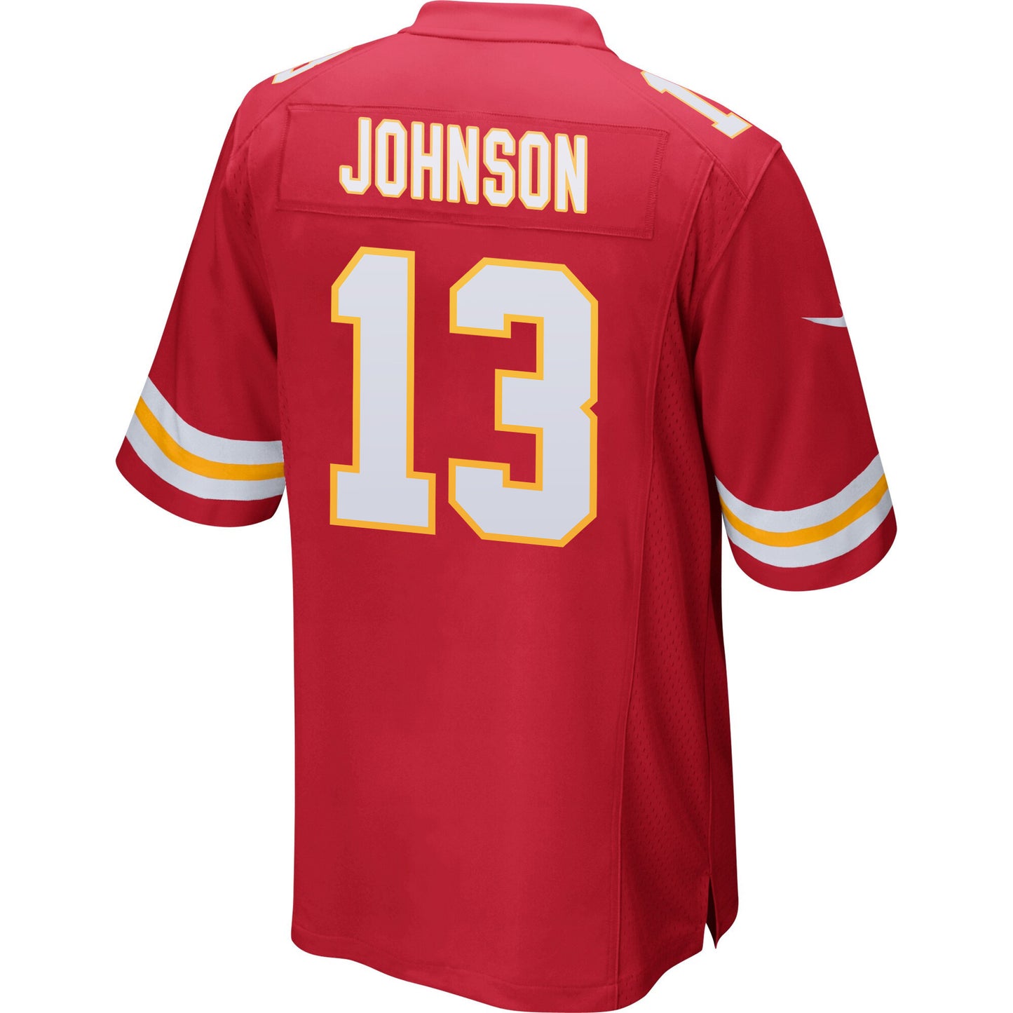 Nazeeh Johnson 13 Kansas City Chiefs AFC Champions Patch Game Men Jersey - Red
