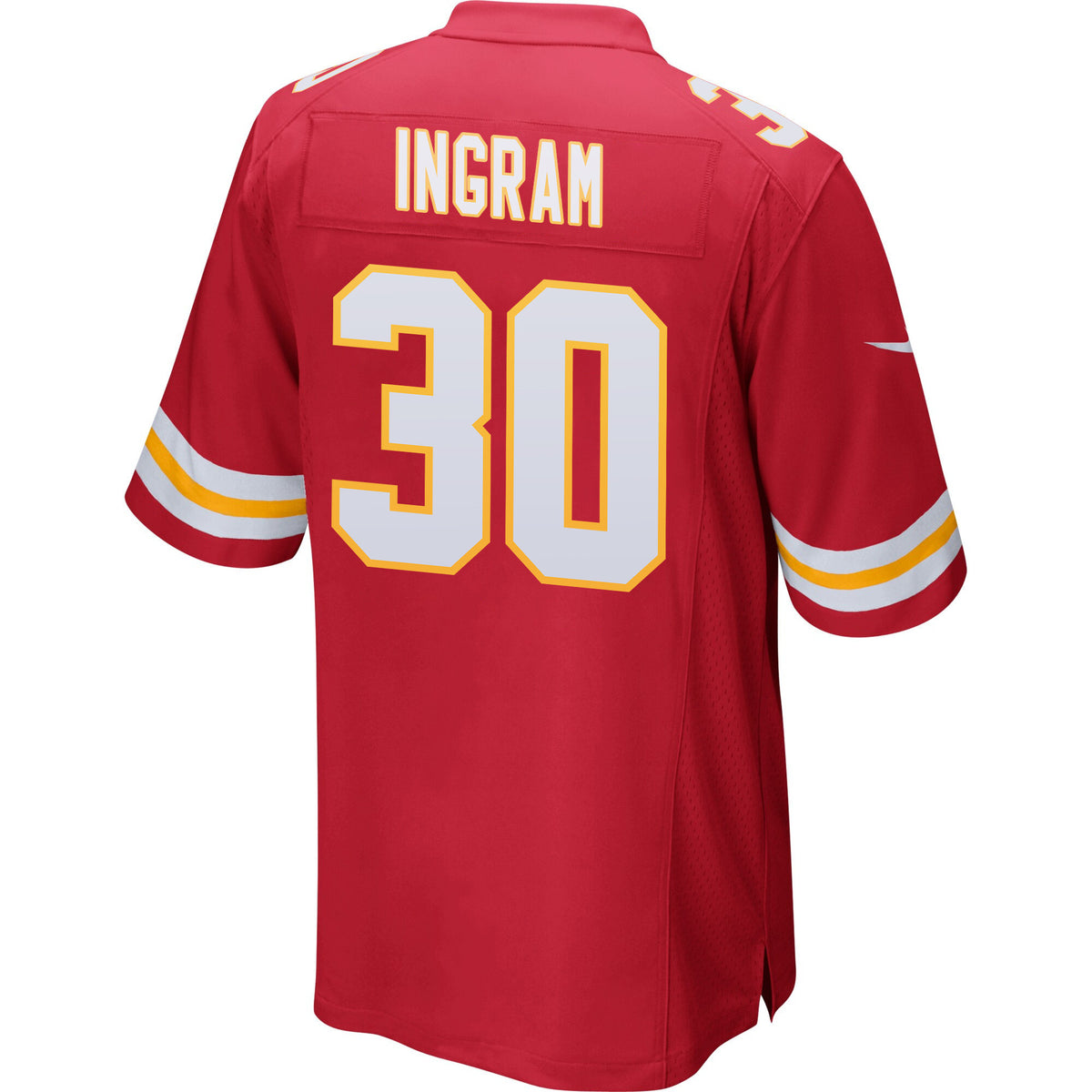 Keaontay Ingram 30 Kansas City Chiefs AFC Champions Patch Game Men Jersey - Red