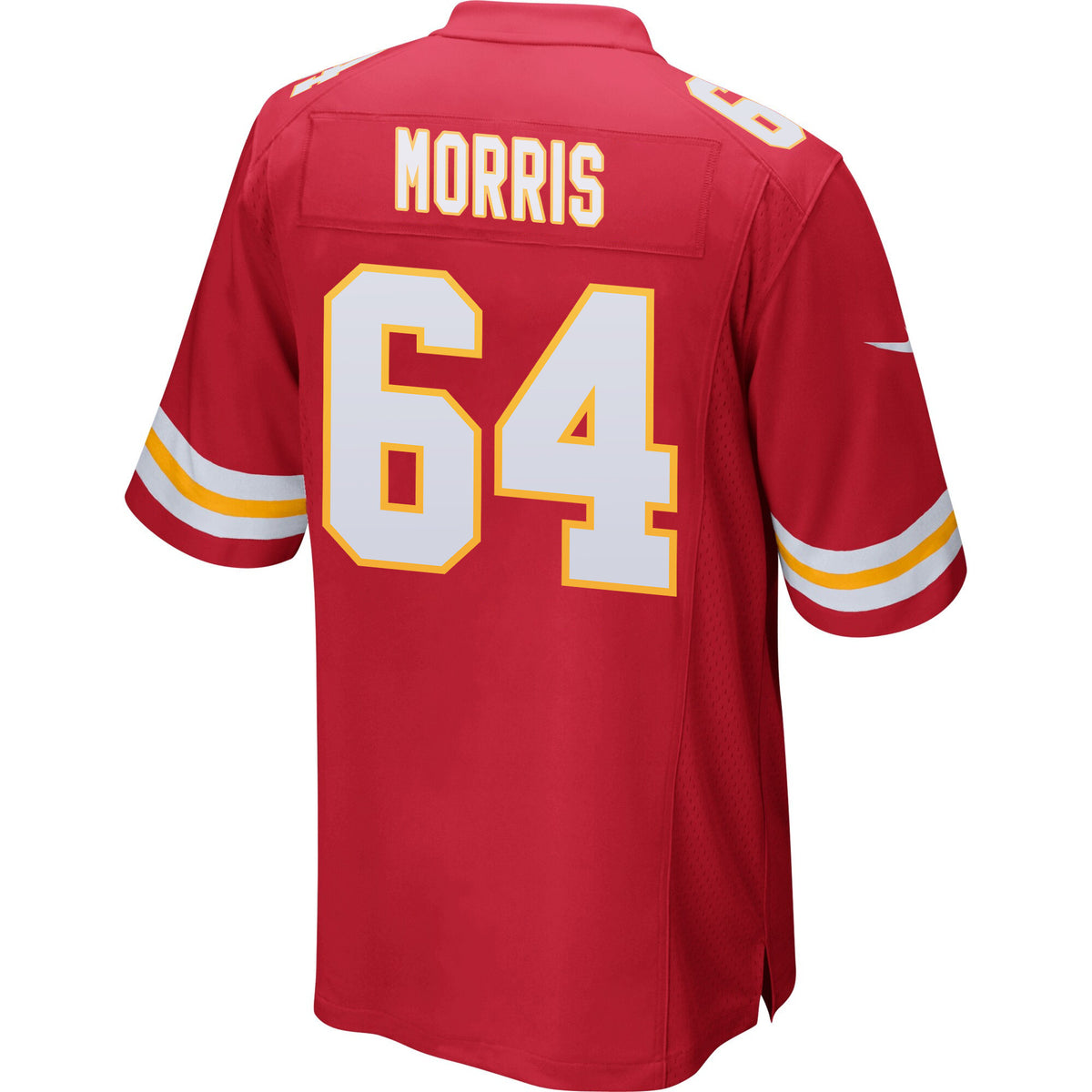 Wanya Morris 64 Kansas City Chiefs AFC Champions Patch Game Men Jersey - Red