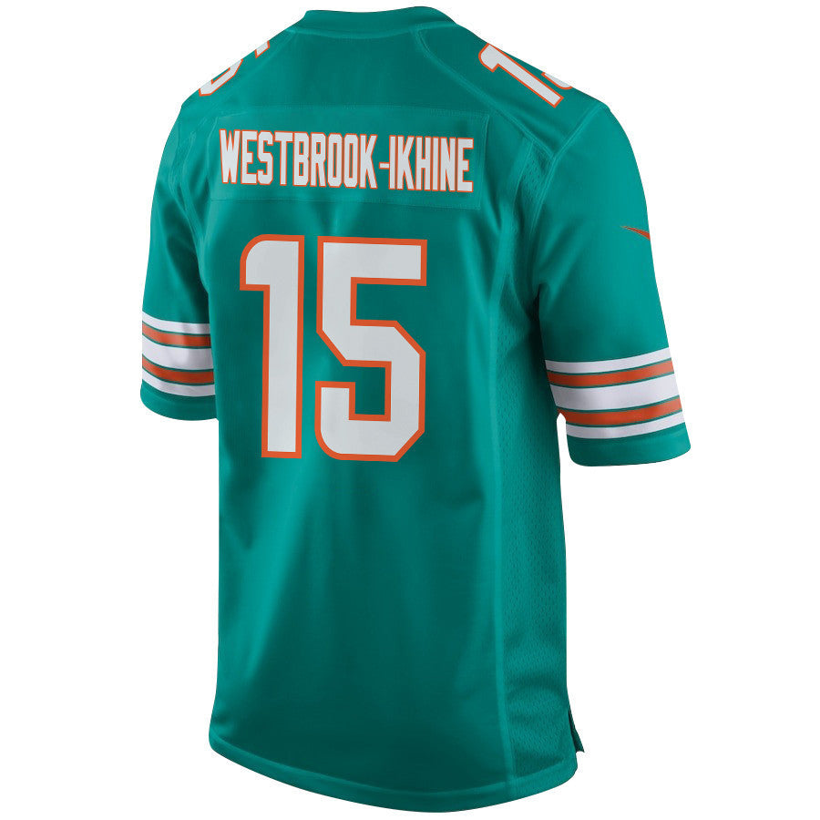 Nick Westbrook-Ikhine 15 Miami Dolphins Alternate Game Jersey - Aqua, Men Jersey