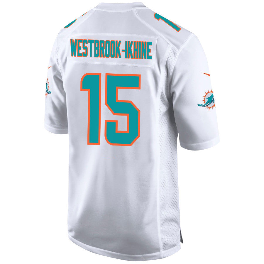 Nick Westbrook-Ikhine 15 Miami Dolphins Game Jersey - White, Men Jersey