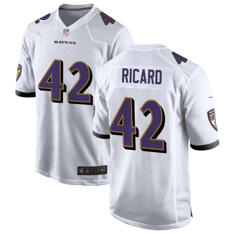 Patrick Ricard 42 Baltimore Ravens Game Jersey - White, Men Jersey