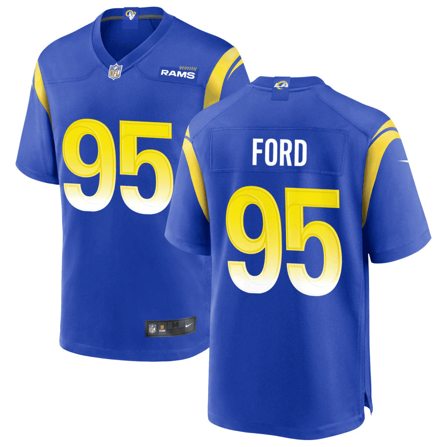 Poona Ford 95 Los Angeles Rams Game Jersey - Royal, Men Jersey