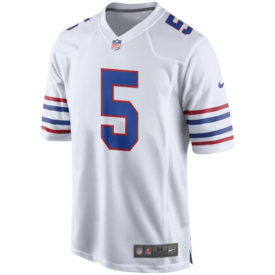 Josh Palmer 5 Buffalo Bills Alternate Game Jersey - White, Men Jersey