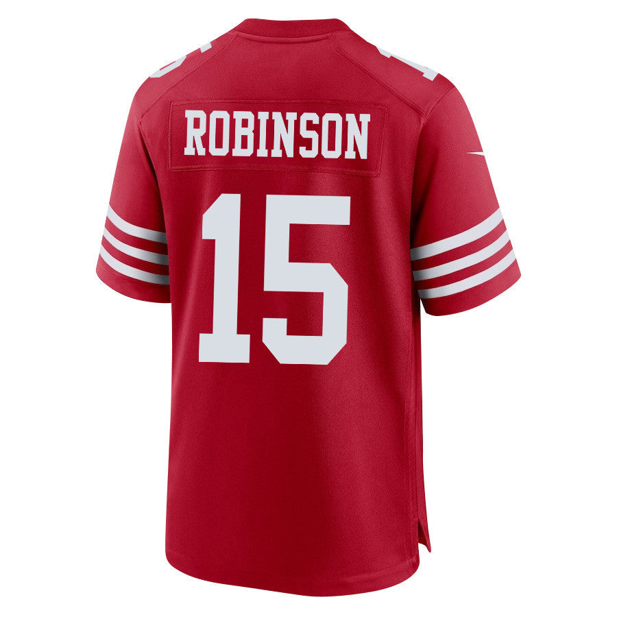 Demarcus Robinson 15 San Francisco 49ers Game Jersey - Scarlet, Men Jersey