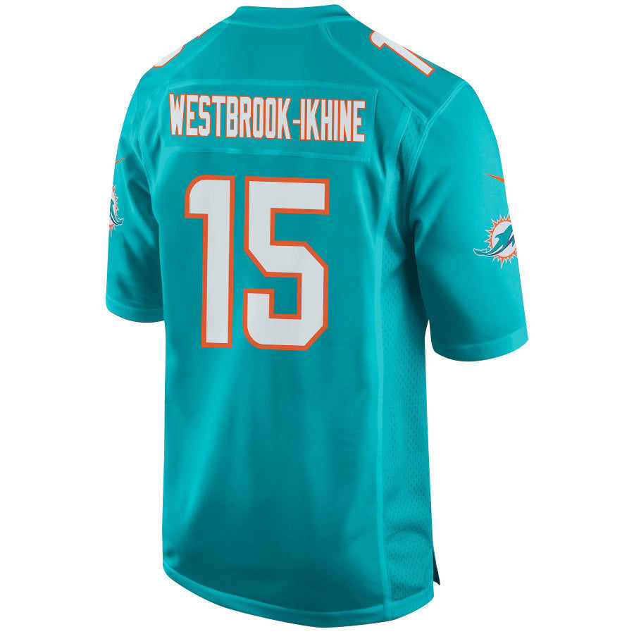 Nick Westbrook-Ikhine 15 Miami Dolphins Game Jersey - Aqua, Men Jersey