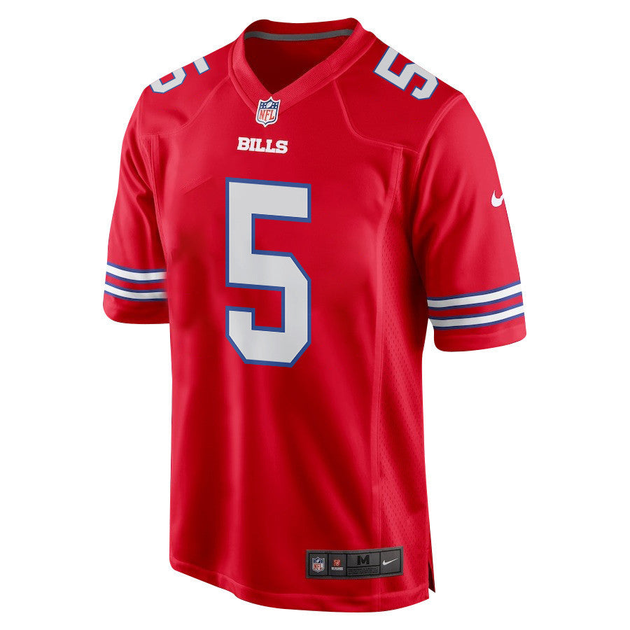 Josh Palmer 5 Buffalo Bills Alternate Game Jersey - Red, Men Jersey