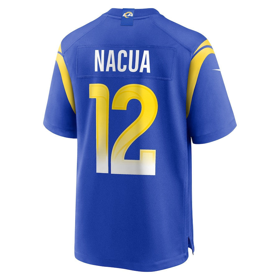 Puka Nacua 12 Los Angeles Rams Game Jersey - Royal, Men Jersey