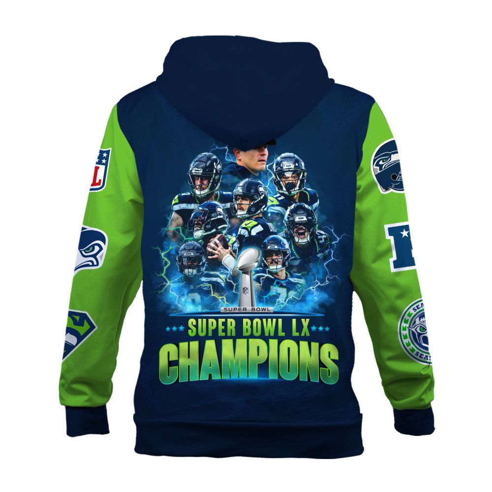 Seattle Seahawks The "Champion Spirit" Zip Hoodie