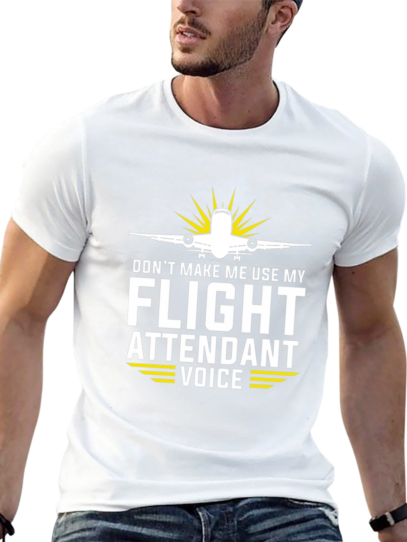 Funny Flight Attendant Voice T-Shirt