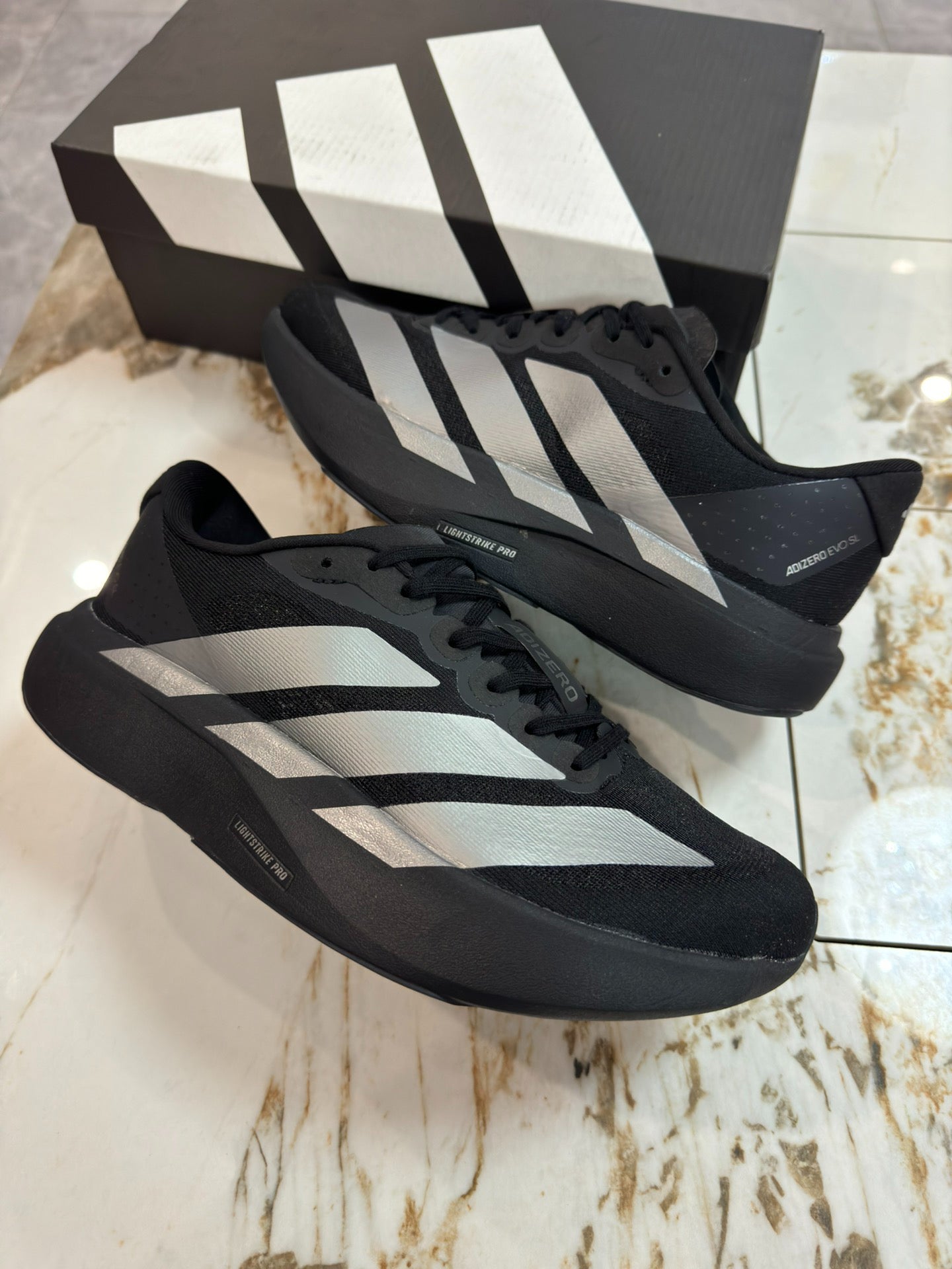 adidas Adizero Evo SL "Triple Black / Silver"