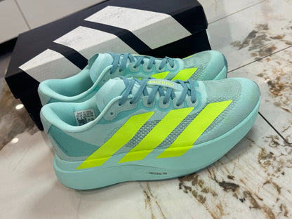 Adidas Adizero Evo SL Running Shoes (Aqua/Lime)
