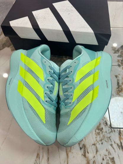 Adidas Adizero Evo SL Running Shoes (Aqua/Lime)