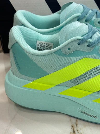 Adidas Adizero Evo SL Running Shoes (Aqua/Lime)
