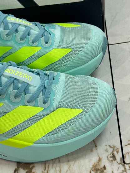 Adidas Adizero Evo SL Running Shoes (Aqua/Lime)