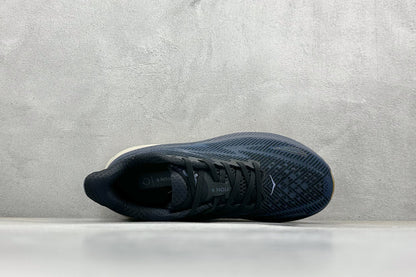 HOKA Clifton 9 Navy Gum Running Sneakers