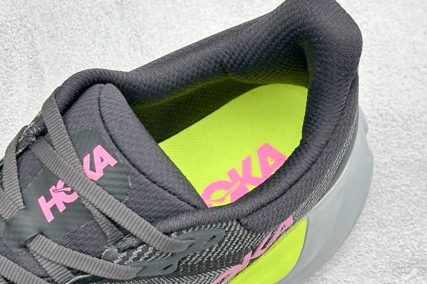 HOKA Arahi 8 Black Neon Yellow Pink Women Stability Running Shoes