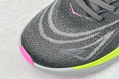 HOKA Arahi 8 Black Neon Yellow Pink Women Stability Running Shoes