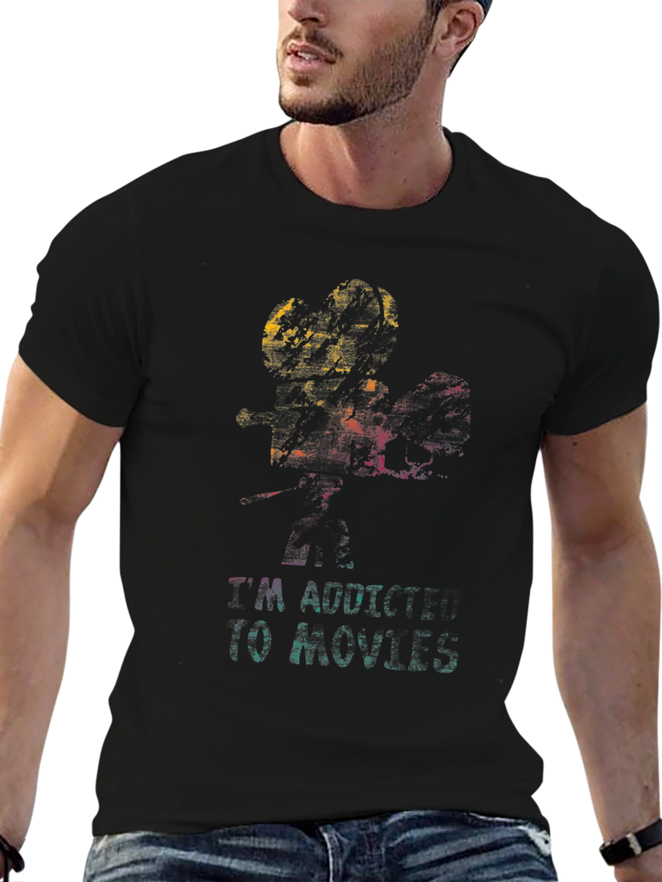 Movie Lovers Black T-Shirt